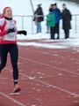 Zieleinlauf beim 2. Winterlauf Ismaning