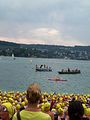 Wenige Sekunden vor dem Schwimmstart